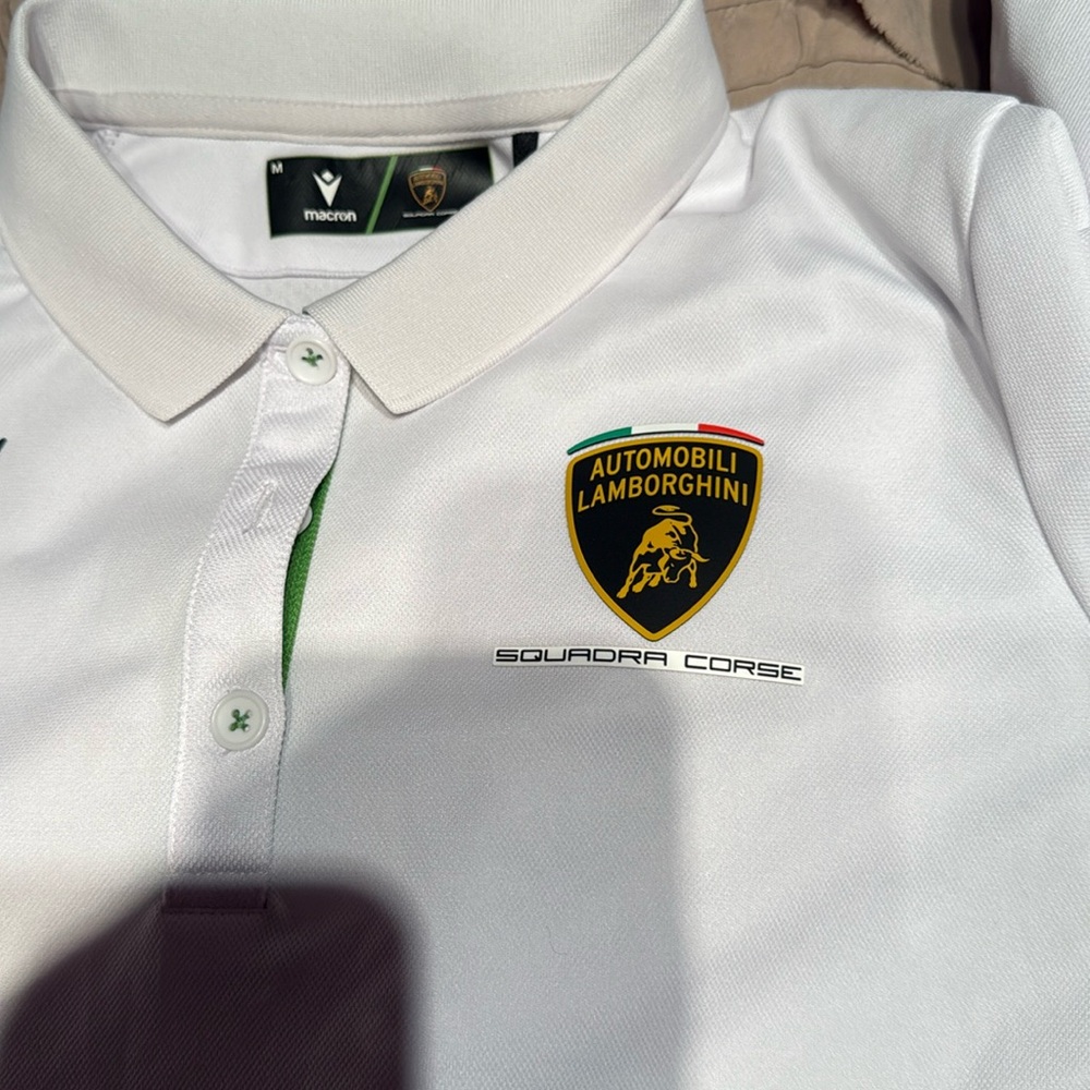 2025 Automobili Lamborghini Squadra Corse Women's Team Polo Shirt macaron - Picture 4 of 8